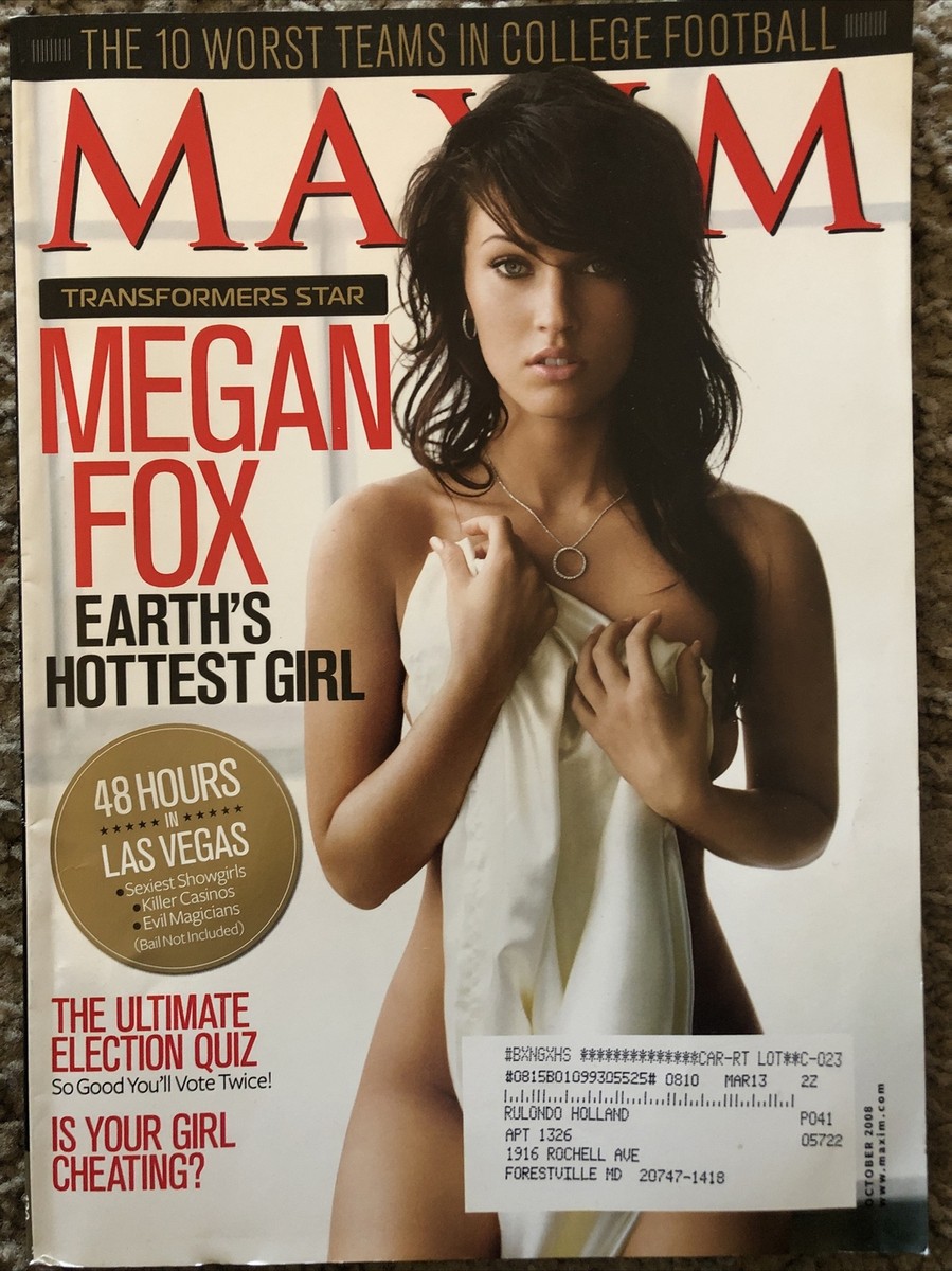洋書 Maxim Megan Fox oct  2008 s-l1200.jpg