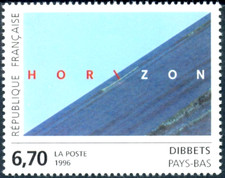 TIMBRE France 1996 N° 2987  ** (  Horizon de Dibbets Pays-Bas  ) TBE