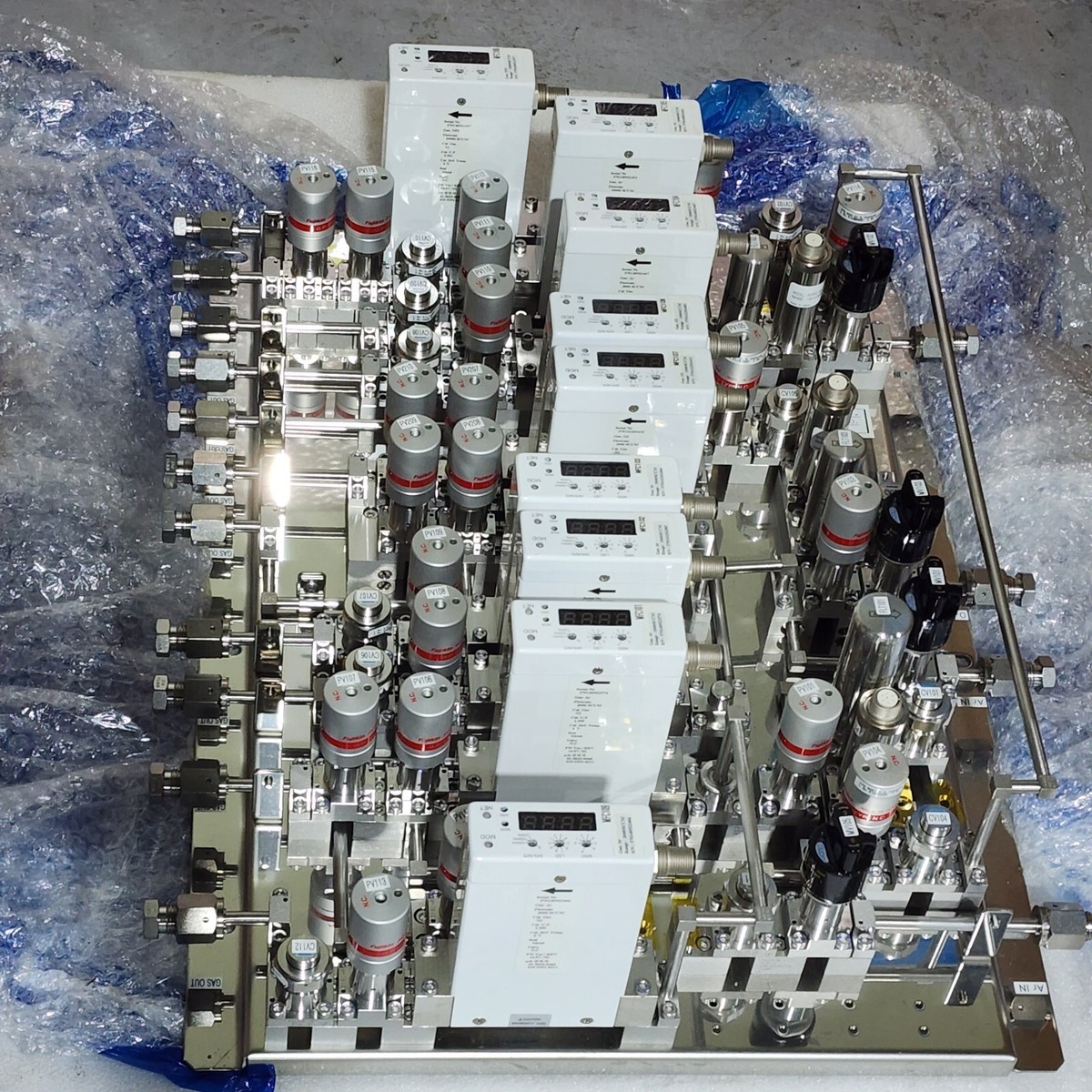FUJIKIN GAS BOX GAS PANEL 1087-340-01 MKP MARU7000PI 522434