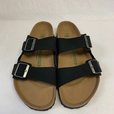 Birkenstock New w/ Box Arizona Black Birkibuc Vegan Regular Width - Select Size
