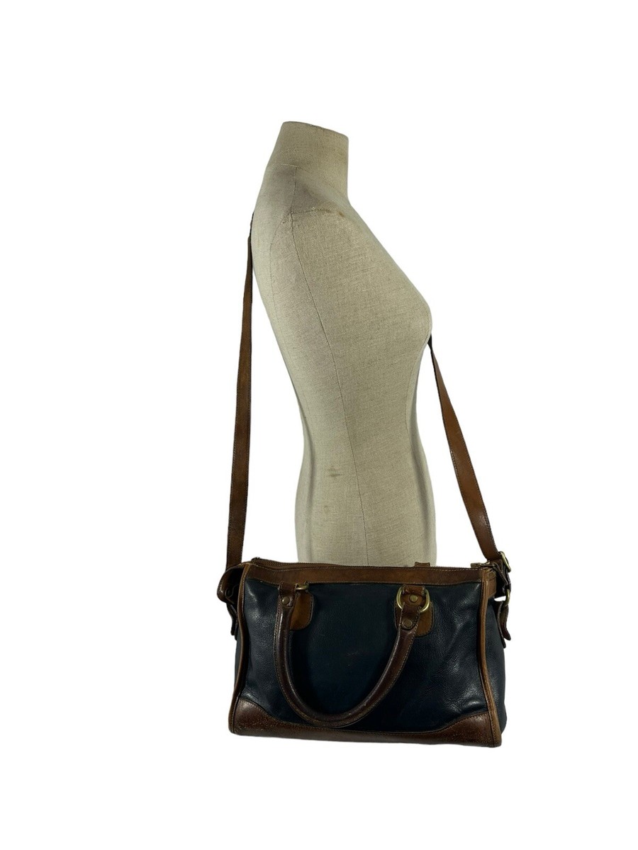 Vintage genuine Ghurka No 16 The Keeper navy blue tan leather