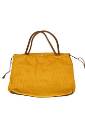 Furla Large Mustard Yellow Textured Leather S...