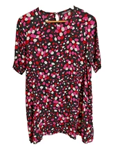 Mister Zimi Blouse Floral Short Sleeve Size 12