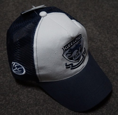 GEELONG CATS WHITE NAVY TRUCKER CAP/HAT 