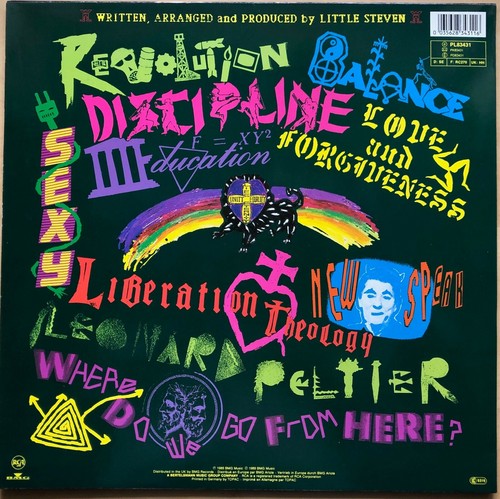 LITTLE STEVEN REVOLUTION 1ST PRESS 1989 UK RCA VINYL LP PL 83431 EX / EX - Afbeelding 2 van 4