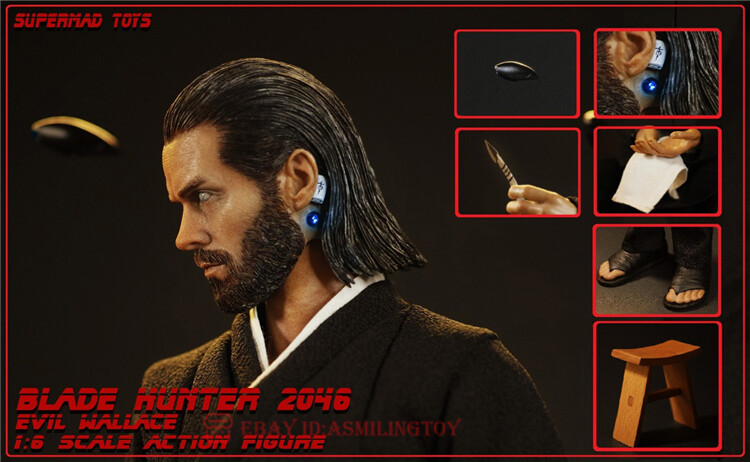 SUPERMAD TOYS Blade Hunter 2046 Evil Wallace 1: 6 Scale Action 