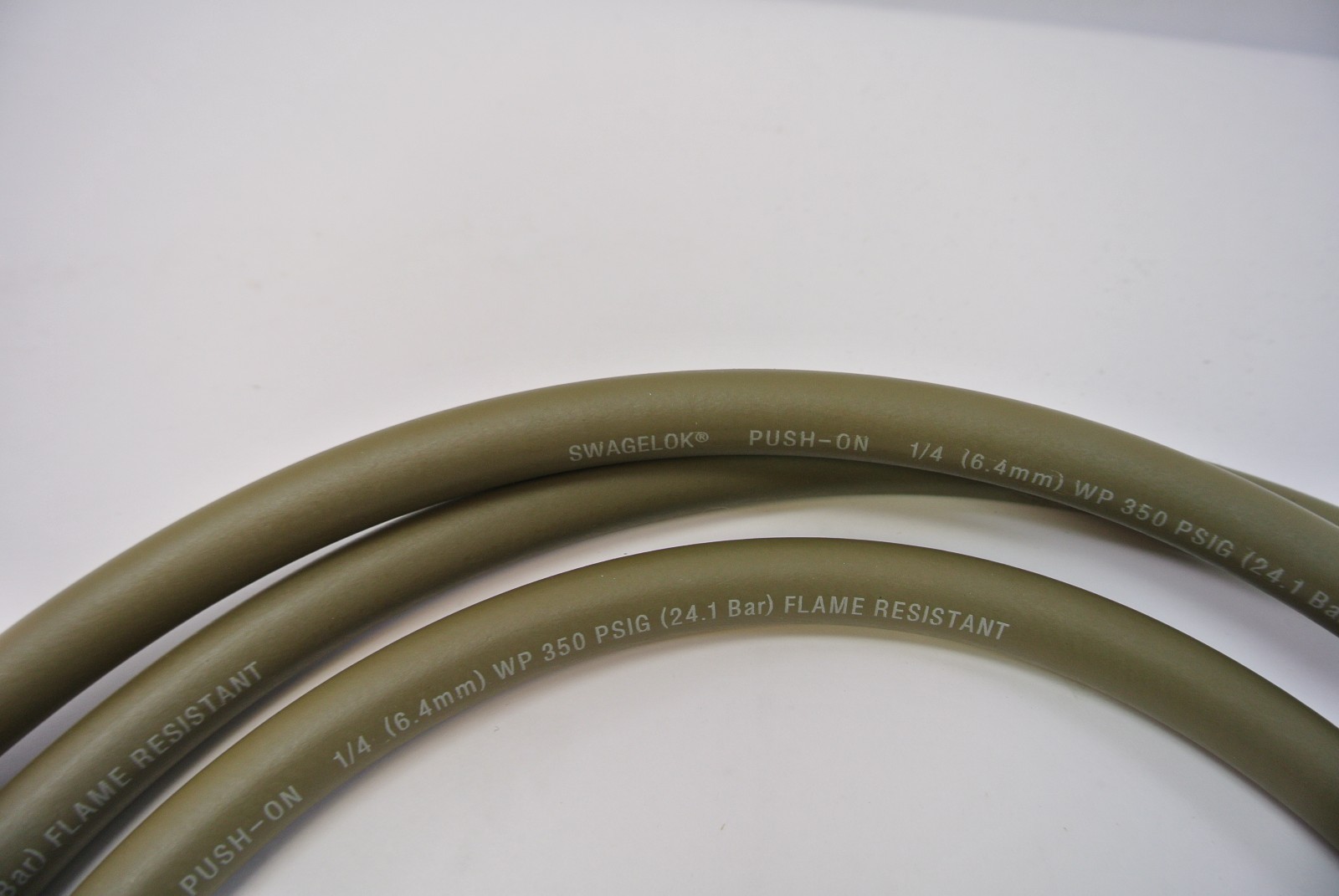 Swagelok Flame Resistant Hose WP 350 PUSHON 1/4" w/ 316WLB Adapter 80