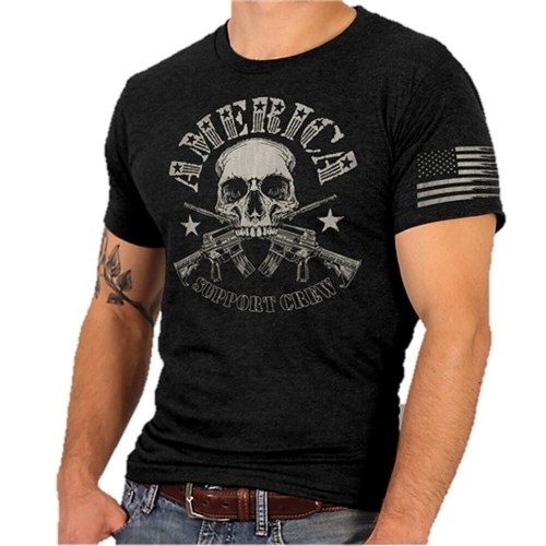 America Support Crew T-Shirt - 第 1/2 張圖片