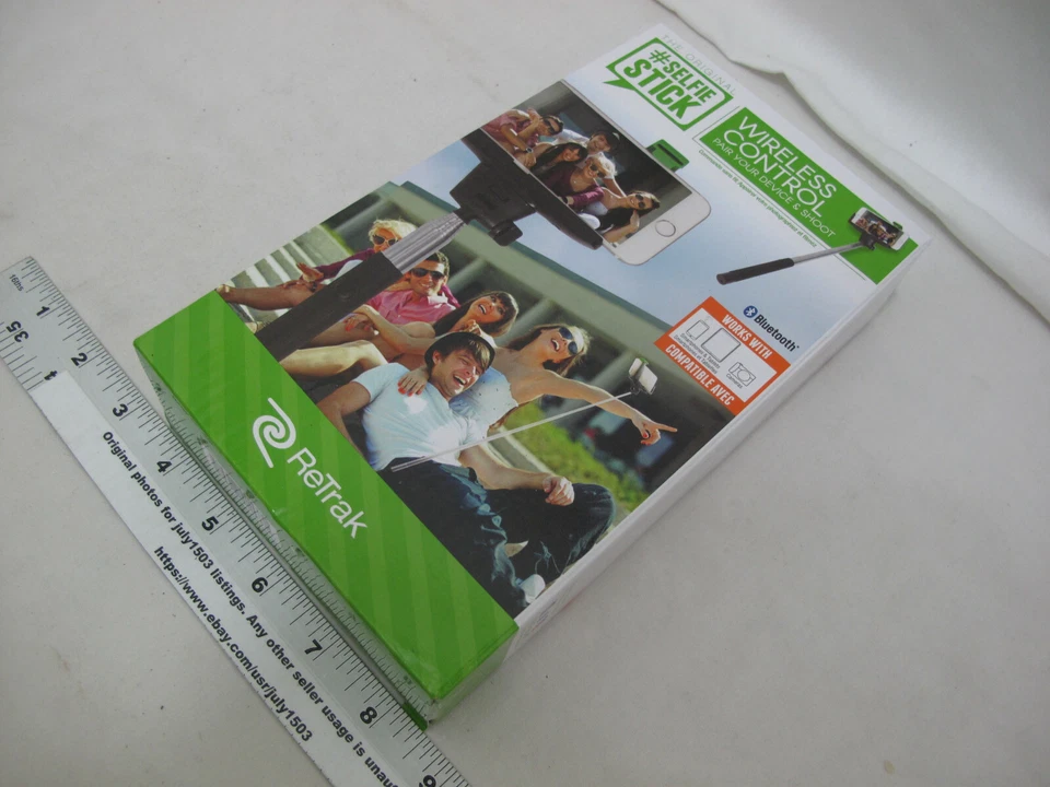 (1) NEW ReTrak Blutetooth Selfie Stick Wireless Control - 180° Rotating Head - Image 2 of 4