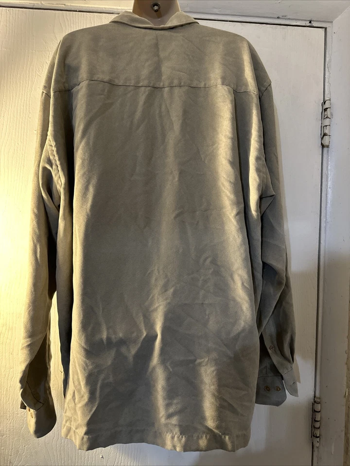 CAMISA SOCIAL MASCULINA GEOFFREY BEENE 20 ALTURA (37/38) Bege MANGAS COMPRIDAS SÓLIDAS - Imagem 2 de 2