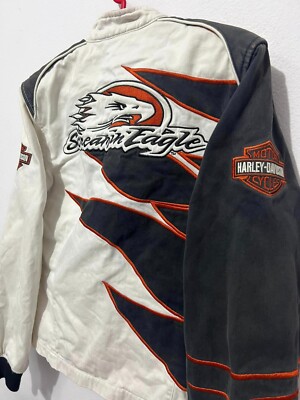 ジャケット・アウター 60s ~ 70s Harley Davidson SCREAMIN EAGLE Vintage Harley Davidson Screaming Eagle Racing Jacket NHRA Nascar