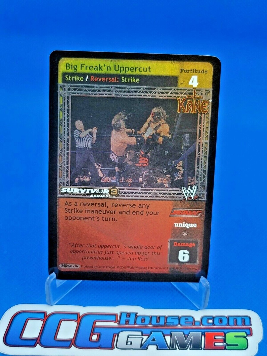 ☆G-RAP / Big U ‎– Raw Deal WWE Raw Deal CCG - Big Freak'n Uppercut 248/643 V16 Holo Foil SS3