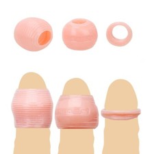 Foreskin Penis Cock Ring Sleeve Enhancer Prolong Delay Sex Toys for Men Couples