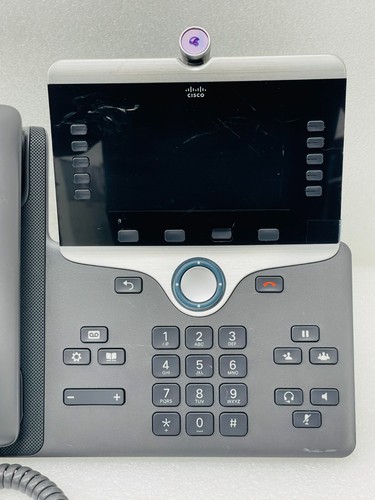 X5 Cisco CP-8865-K9 VoIP Video Conference Phone w/ Handset Stand And Camera - Afbeelding 3 van 10