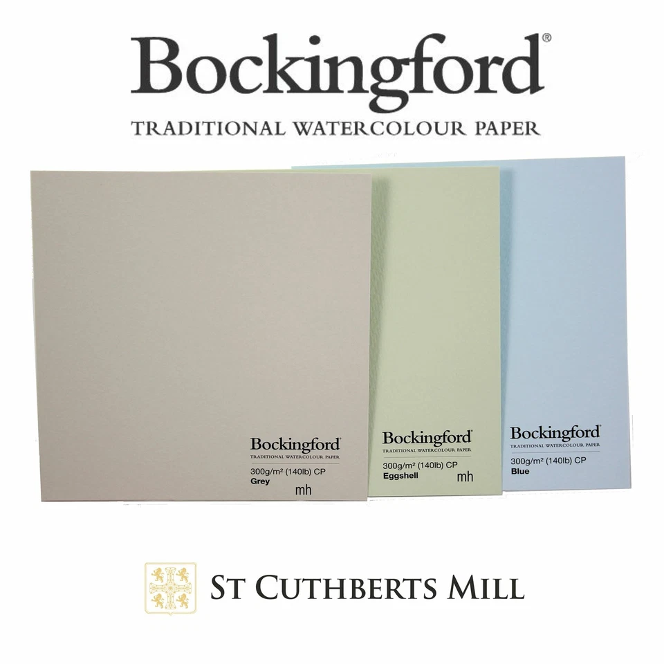 Bockingford watercolour paper assorted colours 300gsm, 11x15 15x22, 2-4-12-40