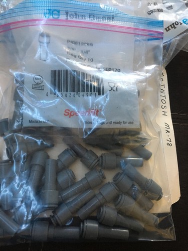 10 Lot John Guest Stem Straight Connector 1/4” SpeedFit 3/8” Reducer Fitting Bag - Picture 3 of 6