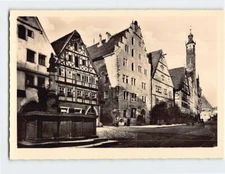 Postcard Herrnmarkt mit Rathaus Rothenburg ob der Tauber Germany