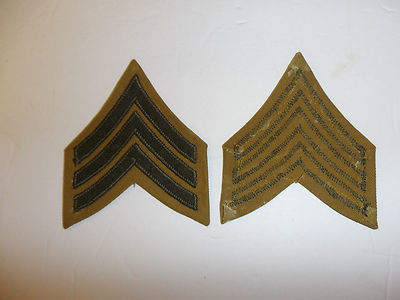 b2052s USMC Chevron 1894-1920's WW 1 Sergeant Rank summer khaki