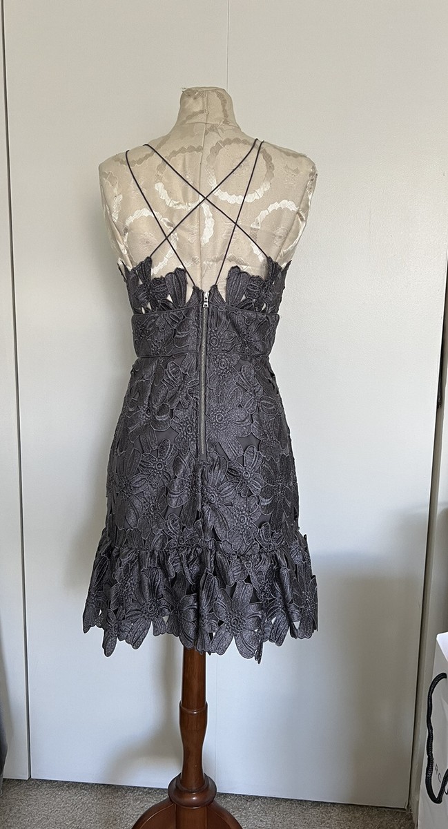 saylor darian lace mini dress SAYLOR Darian Dress Star White Lace Shirt Sleeve Romantic S NWOT $231
