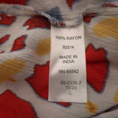 Roamans Womens Sleeveless Maxi Dress Abstract Print 18/20 Plus Size Cruise Wear - Picture 5 of 5