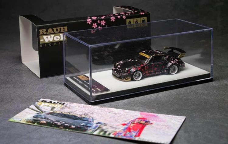 PGM 1:64 Scale Porsche RWB 964 RAUH-Welt Begriff Diecast Car Model Gift Black