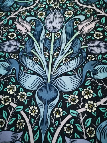 MORRIS & CO SPRING THICKET VELVET Fabric 128cm W x 96cm Long RRP £179/M - Picture 4 of 9