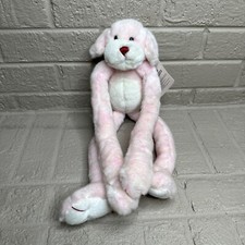 Y2K 2000 Toys R Us Animal Alley Pink Hanging Puppy Dog Plush Stuffed Animal Tags