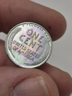1943 STEEL Lincoln Wheat Penny Cent ~ Gem BU Rainbow Toned ~ 1119