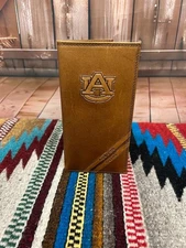 Zep-Pro Auburn University Tigers Brown Debossed Tall Wallet