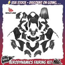 WOLFLINE Fairing Kit Bodywork For Kawasaki Z900 2017 2018 2019 ABS Plastic Black