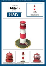 Kartonmodell Leuchtturm Falshöft 1:250 HMV Hamburger Modellbaubogen Verlag