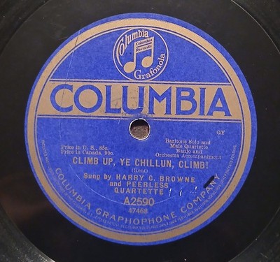 Harry C. Brown Climb Up, Ye Chillun, Climb!/Carve Dat Possum Columbia 2590 V+