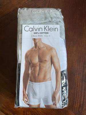 Calvin Klein Boxer Briefs XL Multicolor 100% cotton classic fit 3 Pk new NIB
