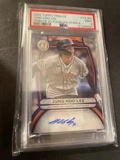 2025 Topps Tribute Jung Hoo Lee Purple Auto /50 PSA MINT 9