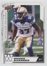 2020 Upper Deck CFL Brandon Alexander #165 2j2