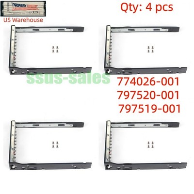 4PCS 3.5'' Hard Drive SATA HDD Tray for HP APOLLO 774026-001 4200 4510 1650 Gen9