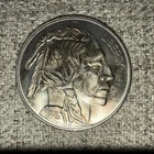 1 oz SILVER  Round / Chief Bison 1Troy ounce NR