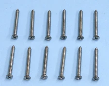 1981-87  Chevy / GMC truck Dash Instrument bezel Chrome screws 12 piece OEM