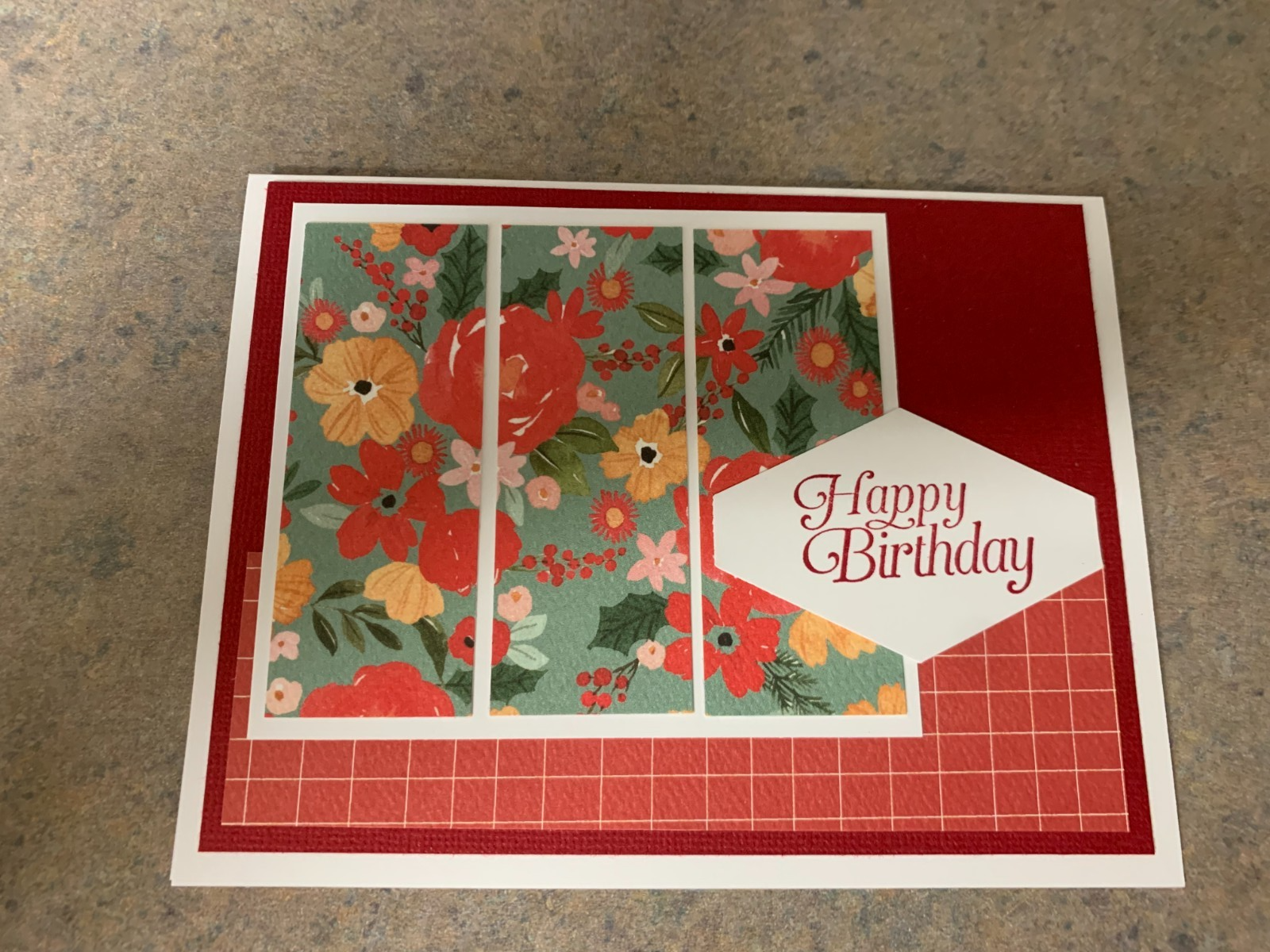 Stampin Up Card Kit Set Of 4 "Happy Birthday" cards #E1 - Rose Red | eBay