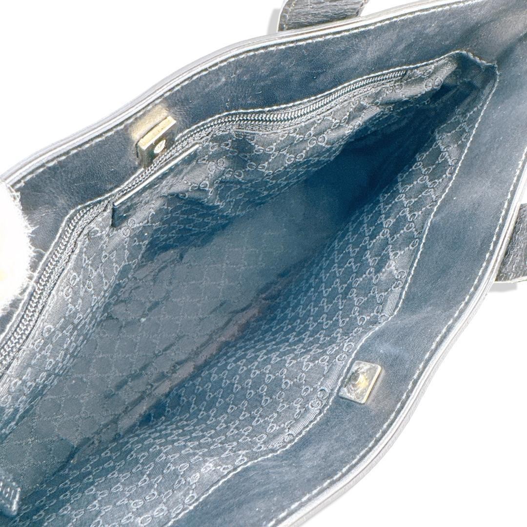 Gucci Mini Leather Handbag Black Sherry Line Authentic Women's Tote Bag thumbnail 11