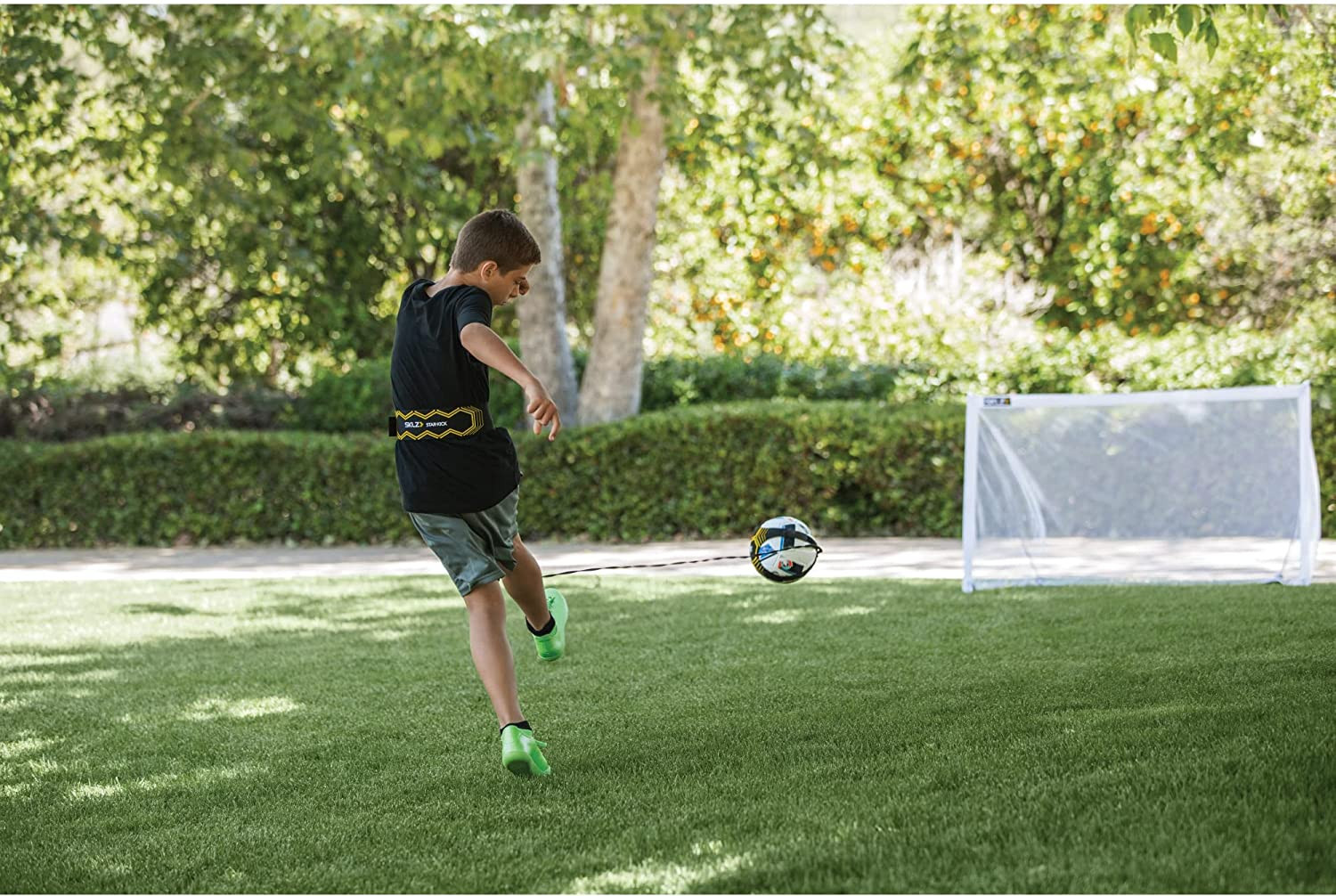 Star-Kick Solo Soccer Trainer | Hands-Free Kicking and Passing Practice | Adjust