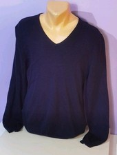GAP Italian merino wool dark blue sweater jumper navy mens Large/Medium