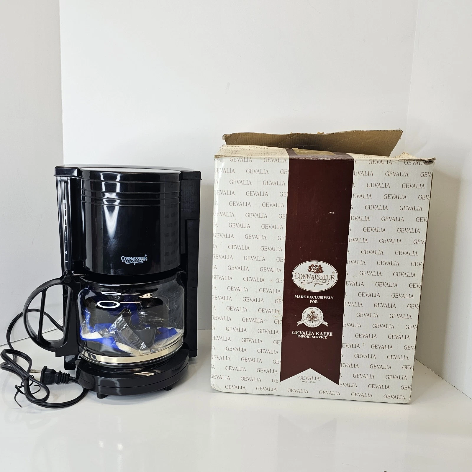 GEVALIA Connaisseur Home Concepts BLACK Coffee Maker 10 Cup GM-510B NEW