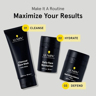 Lumin Gesichtscreme Herren 50ml Feuchtigkeitscreme Niacinamid Hyaluron Pflege