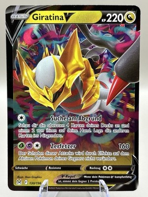 Pokemon Karte Giratina V 130/196 Verlorener Ursprung Ultra Rar Near Mint Deutsch