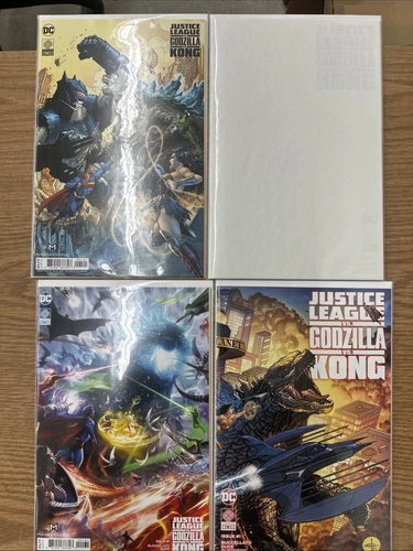 Justice League vs. Godzilla vs. King Kong 1 :4 Book Lot