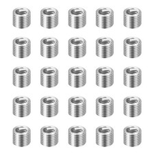 25pcs Wire Thread Inserts M1.6 x 0.35 x 2.5D Metric Helical Threaded Sleeve