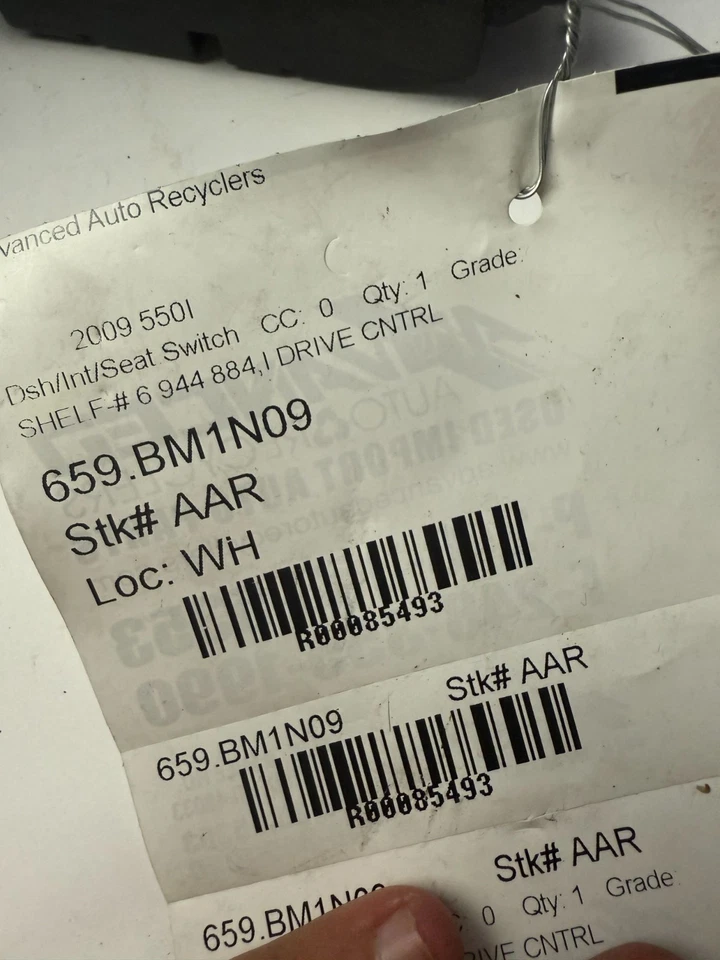 Оригинальный переключатель управления навигацией для центральной консоли BMW 550i 2008–2010 годов выпуска 65826944884 - Изображение 4 из 4