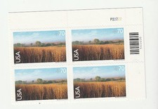 Scott C136  US  Nine Mile Prairie     Plate Block Air Mail  M/NH O/G