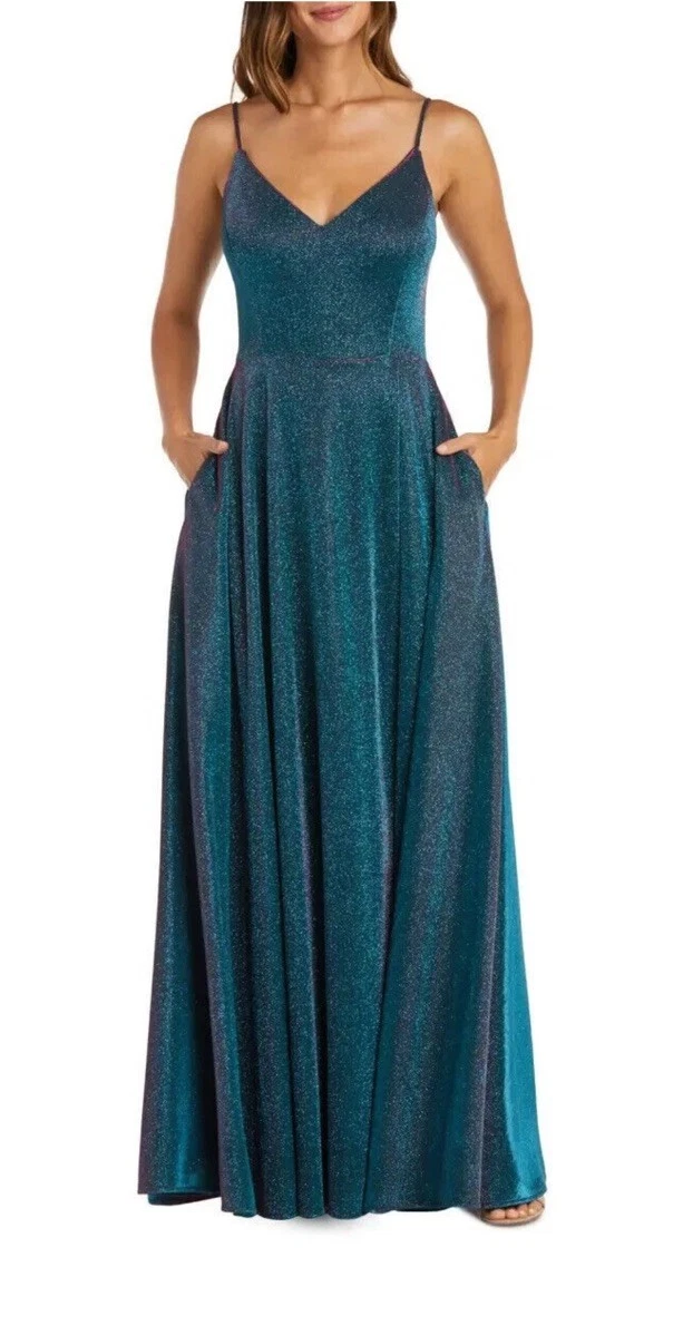 green emerald velvet dress Morgan & Co 10037N Long Formal Evening Prom Dress main image 1